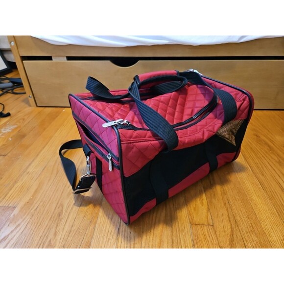 Original Sherpa Pet Carrier Medium Red Airline Approved Pet Carrier No Insert - Picture 2 of 16